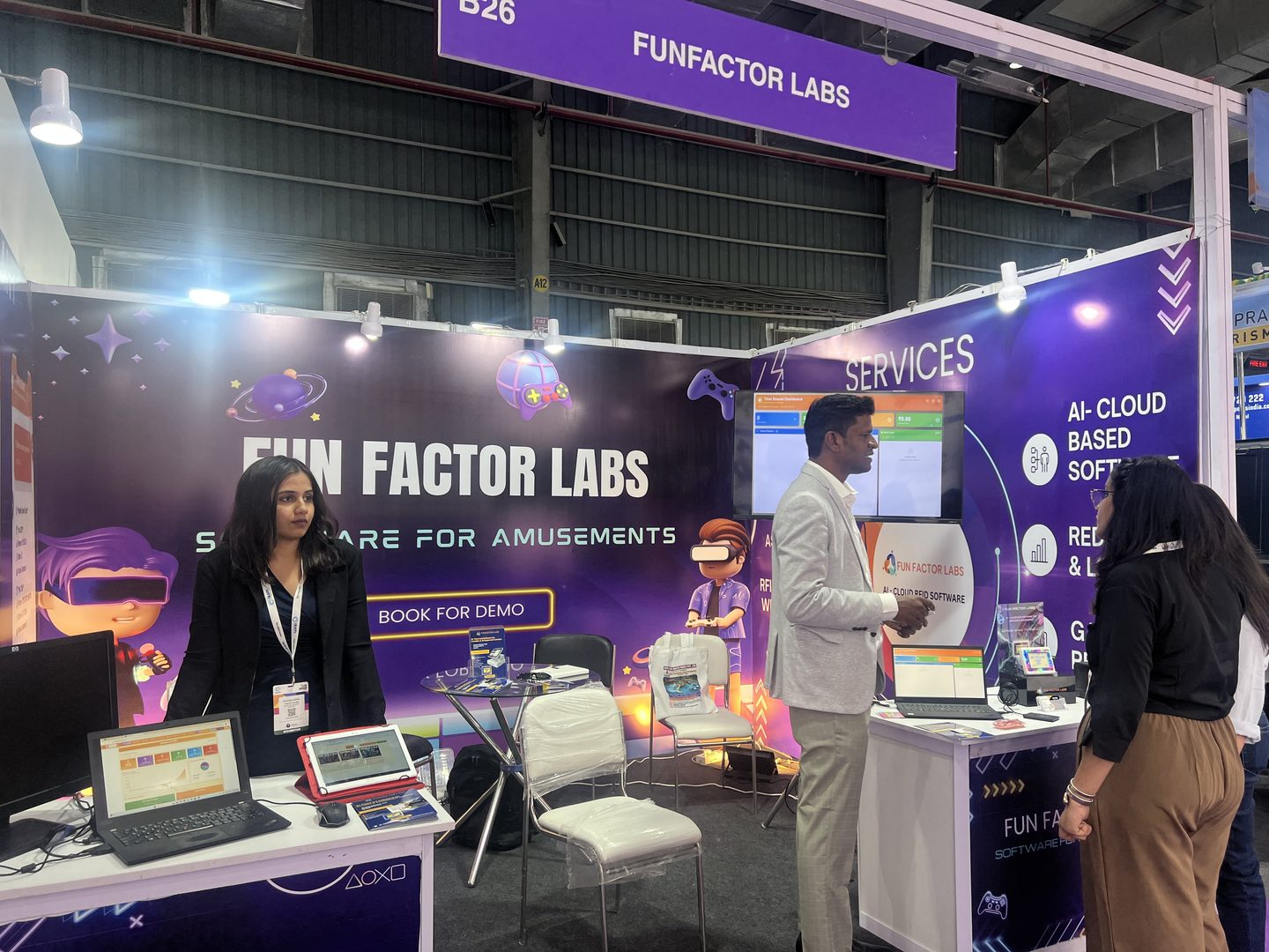 FunFactor Labs full booth at IAAPI 2026